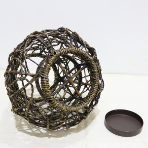 Artex Dong Thap Panier de rangement en jacinthe d'eau écologique fait à la main Organisateur élégant pour la cuisine de bureau à domicile - Product Image 4