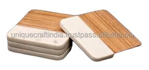 Posavasos de Madera y Mármol al por Mayor, Personalizados con Grabado Láser, para Regalos Corporativos y Eventos Promocionales - Product Image 3