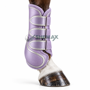 Bottes de brossage pour chevaux conçues avec des matériaux légers, une doublure douce et des fermetures réglables pour l'exercice quotidien et l'utilisation en écurie. - Product Image 2
