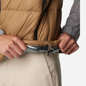 Gilet matelassé sans manches pour homme, color block, avec fermeture éclair sur le devant, à capuche, décontracté, respirant, en polyester, coupe-vent, pour l'hiver - Product Image 6