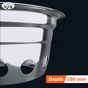 22.5 "x 8.25" T304สแตนเลสจำลองล้อลึก - Product Image 4