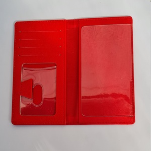 Cartera de negocios de lujo de cuero PU de alta calidad Unisex, cierre plegable, bloqueo RFID, soporte antirrobo para chequera - Product Image 1