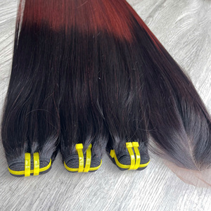 Extensiones de Cabello Humano Virgen Vietnamita Natural, Color Marrón Degradado, Liso, con Cierre, Super Doble Trama, Envío Rápido - Product Image 4