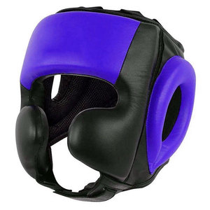 Professional Boxing <b>Head</b> Guard Leather Sparring Headgear Face Protection <b>Training</b> Martial Arts Helmet - Product Image 4