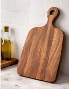 Tabla de Cortar de Madera de Acacia Premium, Ecológica, Duradera, de 1.5 cm de Grosor, Apta para Alimentos, Apta para Lavavajillas, para Queso, Charcutería y Cocina - Product Image 1