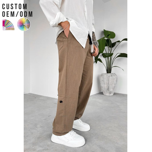 Pantalon de jogging léger en coton pour homme, décontracté, extensible, respirant, écologique, avec logo personnalisé, support OEM ODM pour marque privée - Product Image 3