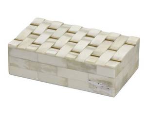 Modern Handmade MDF Wood Luxury Custom Resin Inlay Bone style Jewelry Multi-functional Living Room Storage Box - Product Image 1