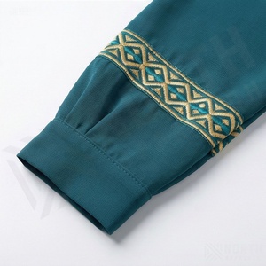 Robe de prière personnalisée de qualité supérieure, couleur au choix, abayas deux pièces pour femmes musulmanes, broderie modeste, écologique et respirante - Product Image 5