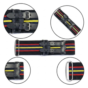 Ceinture de cérémonie robuste avec sangle tissée de qualité supérieure et boucle en cuir réglable, ceinture de régiment - Product Image 2