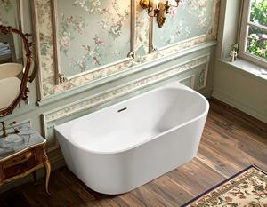 Baignoire autoportante de luxe en acrylique pour hôtel, baignoire d'angle pour bain profond, pour intérieur - Product Image 3