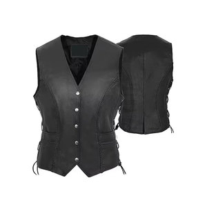 Chaleco de Moda de Piel Genuina de Buena Calidad para Mujer, Diseño Transpirable, Precio Razonable, Personalizable OEM - Product Image 1