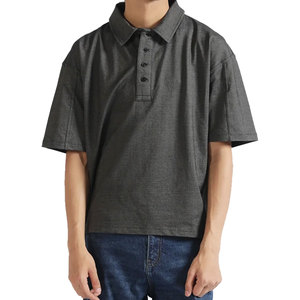Chemises polo pour hommes de haute qualité en gros, nouvelle conception à la mode, logo personnalisé, couleur unie, respirantes, pour hommes - Product Image 4