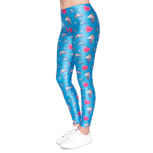Stylish High-Waist Women's Active Comfort <b>Leggings</b> Fully Sublimation Designer Pants Solid <b>Pattern</b> Skinny <b>Leggings</b> for Ladies - Product Image 3