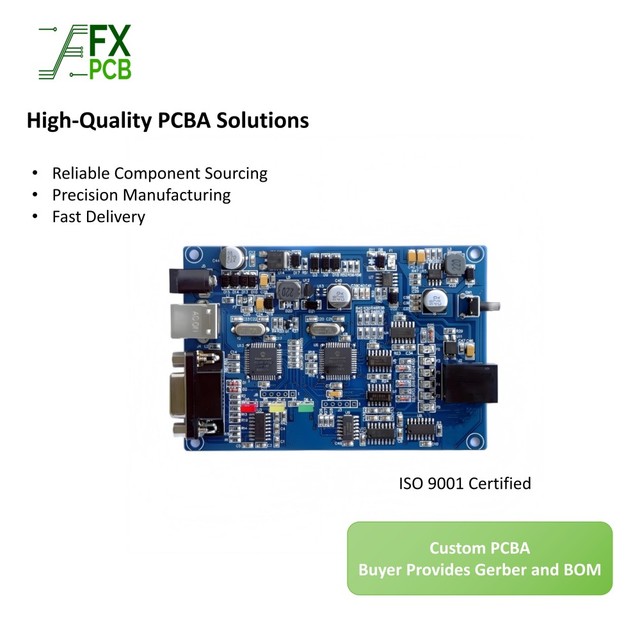 Turnkey OEM Electronics PCB Circuit Board Production ISO9001 Approved PCB Assembly Double Sided Fr4 PCBA