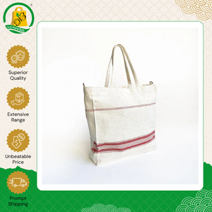 Sac fourre-tout en jute de qualité supérieure avec poignée en cuir et fermeture éclair, pour usage quotidien, imprimé sur mesure, écologique, sac de shopping en toile de jute - Product Image 5