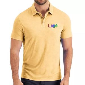 T-shirt polo personnalisable pour le sport Chemise de golf tricotée respirante à séchage rapide avec impression numérique à col rond avec votre propre logo - Product Image 3