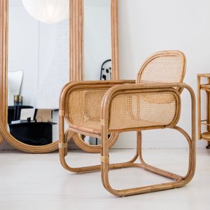 Sillas de ratán, últimas novedades en muebles para comedores, silla blanca tejida a mano al por mayor - Product Image 3