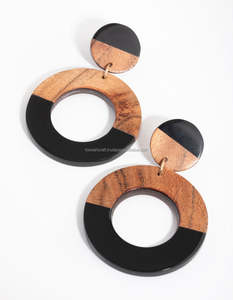 Pendiente de aro ovalado de diseño de tendencia, joyería lisa, pendientes de aros semiabiertos en forma de C, accesorios y de moda - Product Image 4