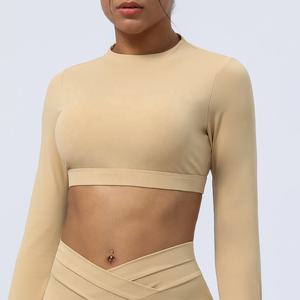 Camiseta Deportiva de Manga Larga para Mujer, Transpirable, de Secado Rápido y Ecológica, para Gimnasio, Yoga y Fitness - Product Image 2
