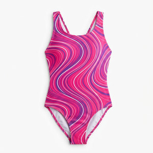 Traje de Baño Deportivo de Una Pieza para Mujer, Personalizado, de Secado Rápido, Tejido Elástico, para Playa, Piscina, Entrenamiento Deportivo - Product Image 1