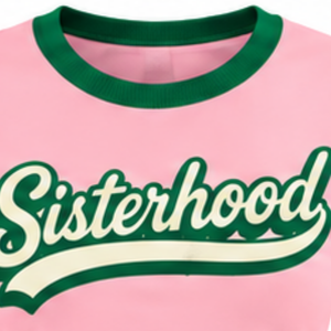   Camiseta gráfica Sisterhood Pink Ladies de manga corta con cuello redondo y diseño de letras Sisterhood, camiseta informal inspirada en la hermandad para el verano - Product Image 6