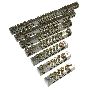 Bloque de Terminales de Aluminio de Alta Calidad, Barra Colectora de Puesta a Tierra Eléctrica, Bloques de Terminales de 6 y 12 Vías - Product Image 6