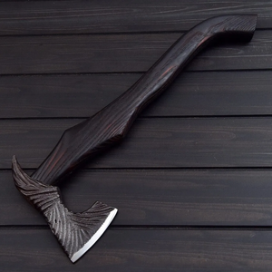 Hacha de Acero al Carbono Hecha a Mano LEGACY BLADES 2026 con Mango de Madera, Herramienta para Cortar Madera al Aire Libre, Marca Privada, Proveedor OEM - Product Image 4