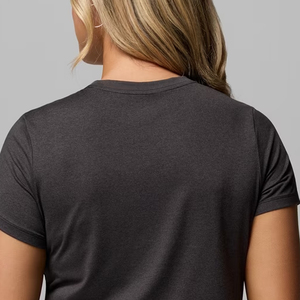 Design élégant à manches courtes, vêtements décontractés pour les acheteurs en gros, inspiration classique, coton / T-shirt à col rond pour femme à manches courtes avec logo - Product Image 5