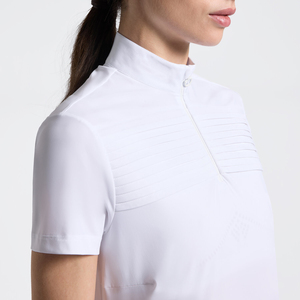 High Quality 4way Stretch Horse Riding Equestrian Shirt Top <b>Base</b> <b>Layer</b> Competition Show Shirt Polo in Soft Feel Technical Fabric - Product Image 4