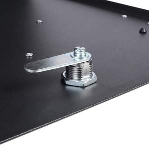 <b>Secure</b> Steel Mail Drop <b>Box</b> Top Slot Lock Key Access Freestanding Powder Coated Black Durable Outdoor Indoor Use - Product Image 4