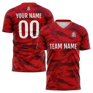 Breathable Sublimation Soccer Jerseys Custom Logo Uniforms Adults Clubs Teams High Quality Quick Dry 100% Polyester Half Sleeve - Product Image 2
