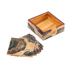 Best Quality <b>Coasters</b> <b>Sets</b> Bone Inlay <b>Coasters</b> Kitchen & Table Top Bone Inlay Resin <b>Coaster</b> at Star Crafts India - Product Image 1