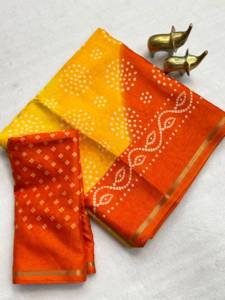 Sari de Seda Tasva Premium para Mujer, Traje Tradicional Indio Étnico para Fiestas y Bodas, Sari de Seda de Diseñador con Blusa a Juego - Product Image 2