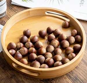 Wholesale Medium Bamboo <b>Decorative</b> Tray Large Round Eco-Friendly Modern Design Movable Platter for Hospitality. - Product Image 6