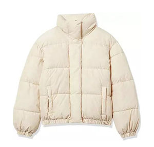 Chaquetas para Hombre, Personalizadas, Grises, con Capucha, Ligeras, Acolchadas con Relleno de Burbujas, de Poliéster, con Parche con Logotipo, Chaqueta Acolchada para Hombre - Product Image 5