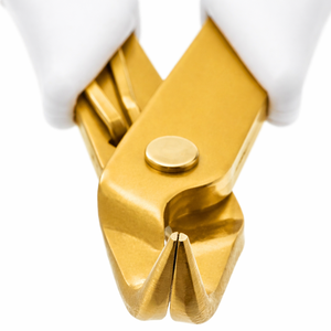 90 Degree Bent Nose Pliers White Gold Handle Gold Tip Precision Jewelry Tool Chain Nose Pliers Professional Hand Tool - Product Image 3