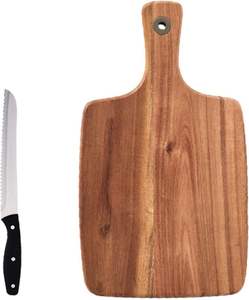 Tabla de cortar de madera de acacia con diseño perfecto, juego de tablas de cortar, tabla para queso con acabado natural de acacia al precio más bajo - Product Image 3