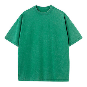T-shirts surdimensionnés pour hommes, style vintage, effet usé, lavage à l'acide, 100% coton, personnalisables avec votre propre logo, printemps-été - Product Image 5