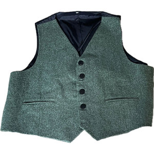 Veste Kilt Écossaise OEM ODM Vert Argyle et Gilet Assorti pour Mariage 2026 - Product Image 6