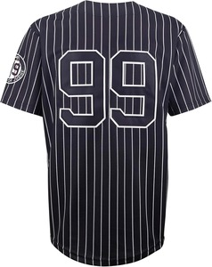 Camiseta de Béisbol Negra con Rayas para Hombre, Número 99, Personalizada, Manga Corta, Transpirable, Uniforme - Product Image 4
