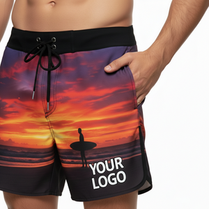 Sublimation Printed Casual Quick Dry Breathable Elastic Waist Swimming Beach Shorts Fitness Swimwear Boardshorts Swim <b>Trunks</b> <b>Men</b> - Product Image 3