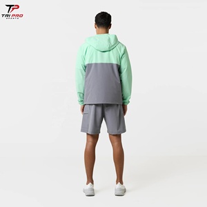 Conjunto de Chaqueta con Capucha y Pantalones Cortos de Poliéster Transpirable Antiestático Unisex para Verano, Estilo Vintage Holgado, Venta al por Mayor Personalizada - Product Image 6