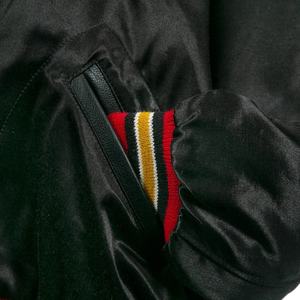 Venta al por mayor 100% poliéster satén Varsity bombardero chaqueta de béisbol personalizado estilo de calle con servicio OEM - Product Image 4