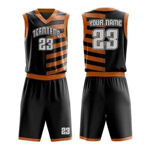 Maillots de basket-ball personnalisables en polyester pour hommes, uniformes de sport, maillots personnalisés, uniformes d'équipe de basket-ball - Product Image 6