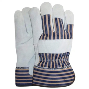 Gants de travail en cuir de vachette pleine fleur antistatiques à haute performance avec manchette de sécurité réfléchissante EN420 pour la protection des mains industrielles - Product Image 1