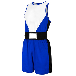 Uniforme de boxe en polyester de qualité supérieure pour adultes, col rond, sans manches, pour compétition de kickboxing, service OEM - Product Image 1
