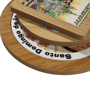 Custom Saint Petersburg Souvenir Handpainted Wood <b>Decor</b> <b>Plate</b> for Presents Living Room - Product Image 5
