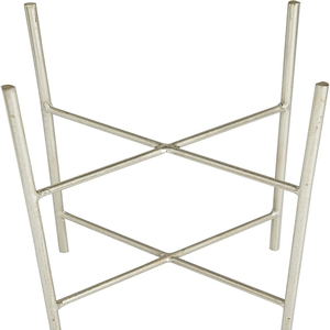 Maceta Metálica para Interiores y Exteriores, Maceta Pequeña con Soporte Extraíble, Juego de 2 Macetas - Product Image 5