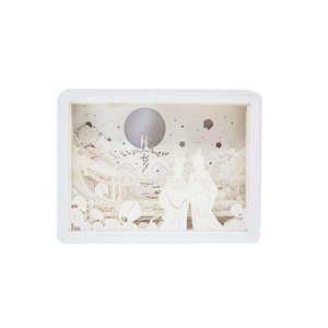 Caja de Joyería Premium Vietnamita con Luces de Ambiente 3D Talladas, Regalo Festivo, Accesorio de Papel con Luz y Sombra - Product Image 2