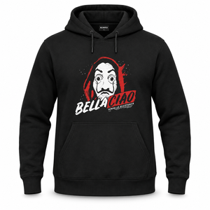 Sweat-shirt à capuche unisexe noir personnalisé avec impression graphique, en molleton de coton, fabrication OEM, marque privée, streetwear - Product Image 4